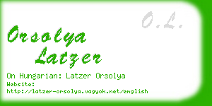 orsolya latzer business card